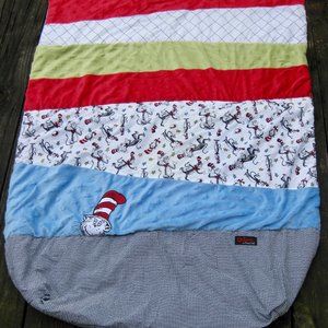 Dr Seuss Crib Quilt Comforter Baby Toddler Fitted Bottom Cat in Hat Trend Lab